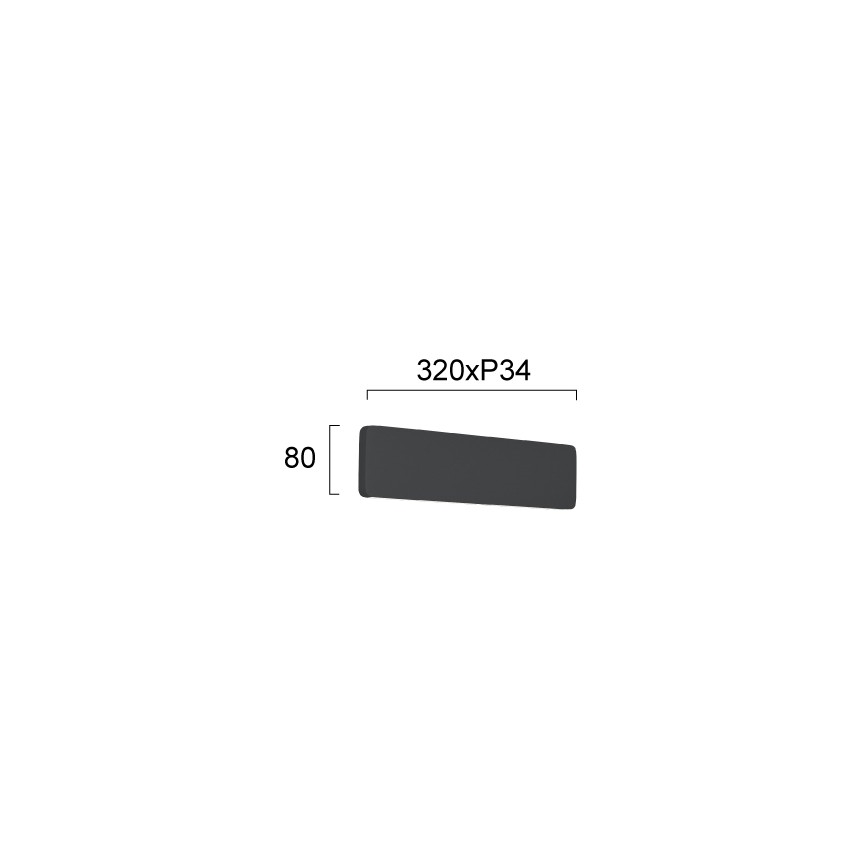 LED-Wandleuchte KELDA LED/12W/230V 3000K/4000K schwarz
