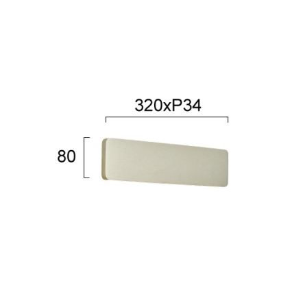 LED-Wandleuchte KELDA LED/12W/230V 3000K/4000K silber