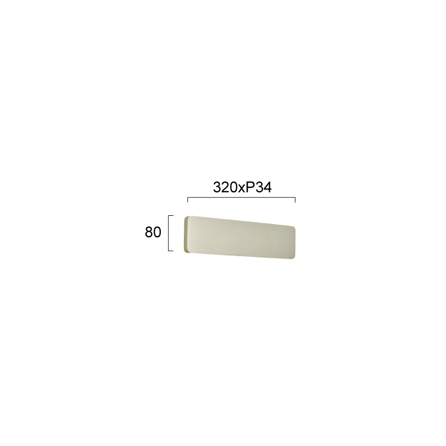 LED-Wandleuchte KELDA LED/12W/230V 3000K/4000K silber