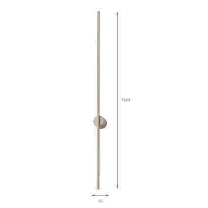 LED-Wandleuchte LANA LED/12W/230V 4000K beige