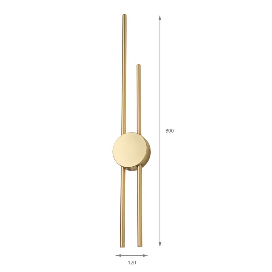LED-Wandleuchte LANA LED/15W/230V 4000K mattgold