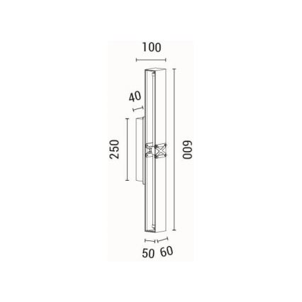 LED-Wandleuchte LED/13W/230V 3000K
