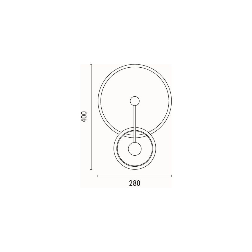 LED-Wandleuchte LED/15W/230V 3000K