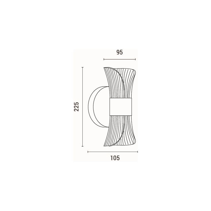 LED-Wandleuchte LED/8W/230V 3000K