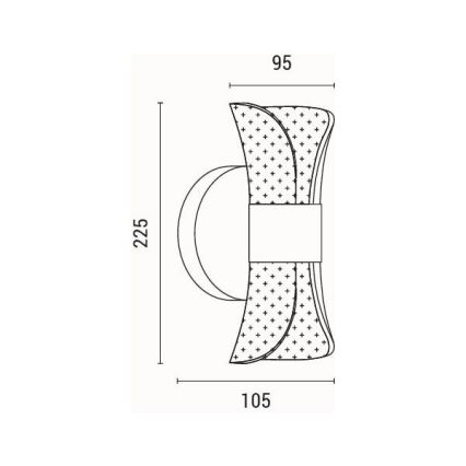 LED-Wandleuchte LED/8W/230V 3000K