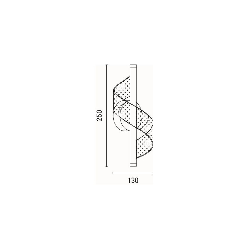 LED-Wandleuchte LED/8W/230V 3000K schwarz