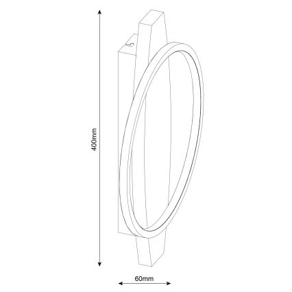 LED-Wandleuchte MELISA LED/12W/230V Kiefer