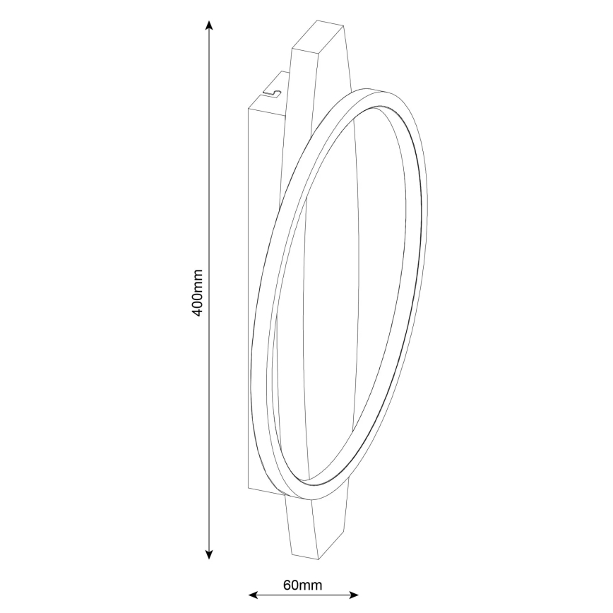 LED-Wandleuchte MELISA LED/12W/230V Kiefer