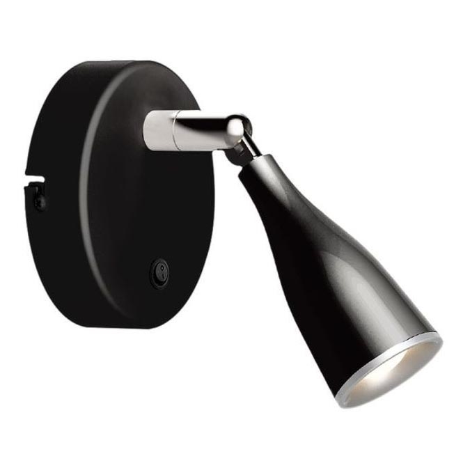 LED Wandleuchte mit Schalter LED/4,5W/230V 4000K Schwarz