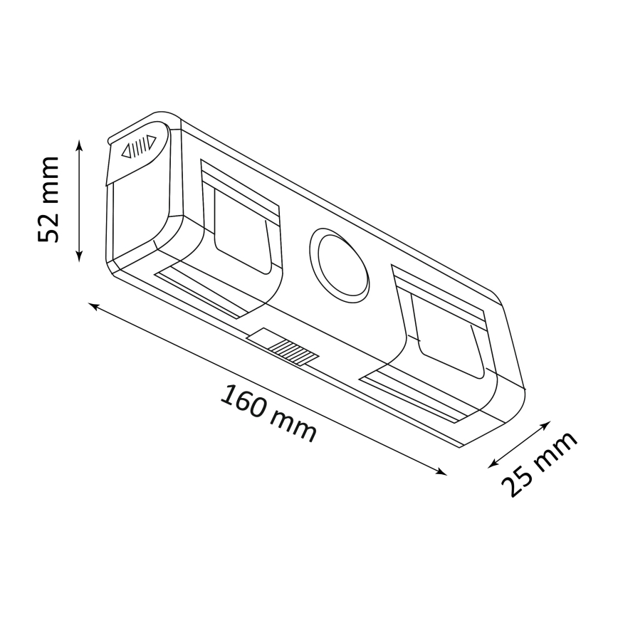 LED Wandleuchte mit Sensor LED/3xAA/4,5V