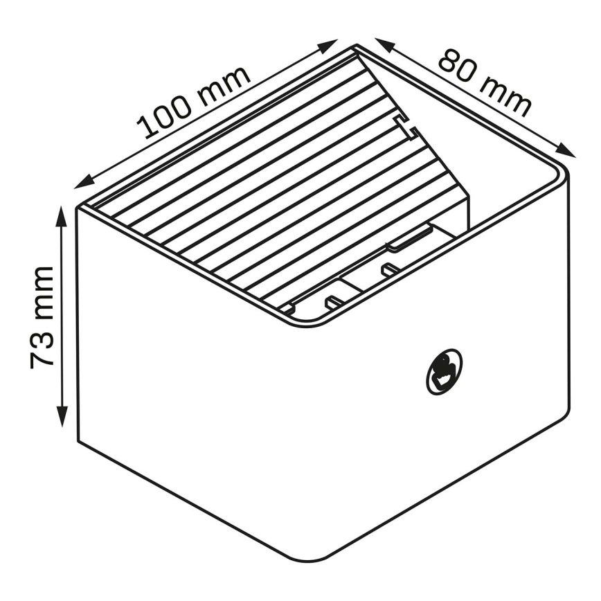 Dimmbare LED-Touch-Wandleuchte mit Sensor MIRI LED/2,5W/3,7V 3000/4000/6400K 4000 mAh weiß