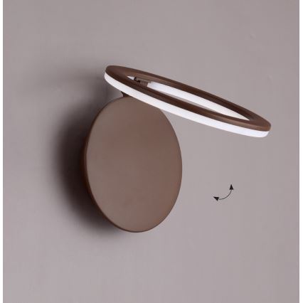 LED-Wandleuchte PALERMO LED/16W/230V braun