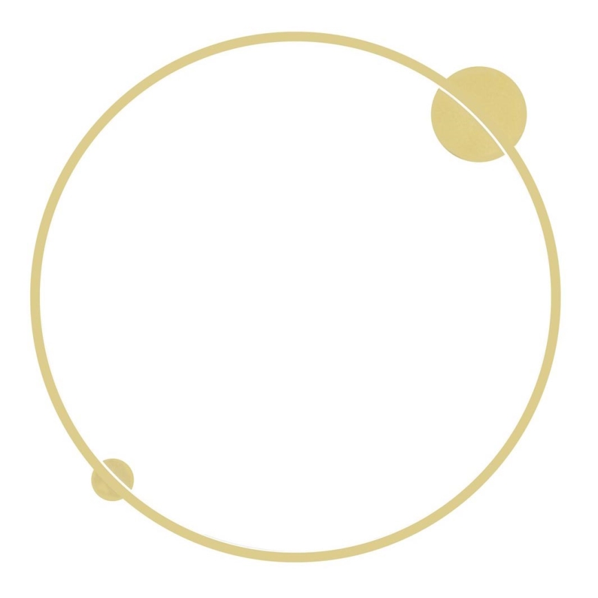 LED Wandleuchte SATURNO LED/46W/230V Ø 80 cm IP44 gold