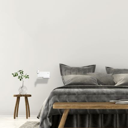 LED-Wandleuchte SHELF LED/4W+LED/5W+LED/2W/230V + USB-Anschluss weiß