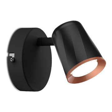 LED Wandleuchte Spot LED/5W/230V 4000K Schwarz