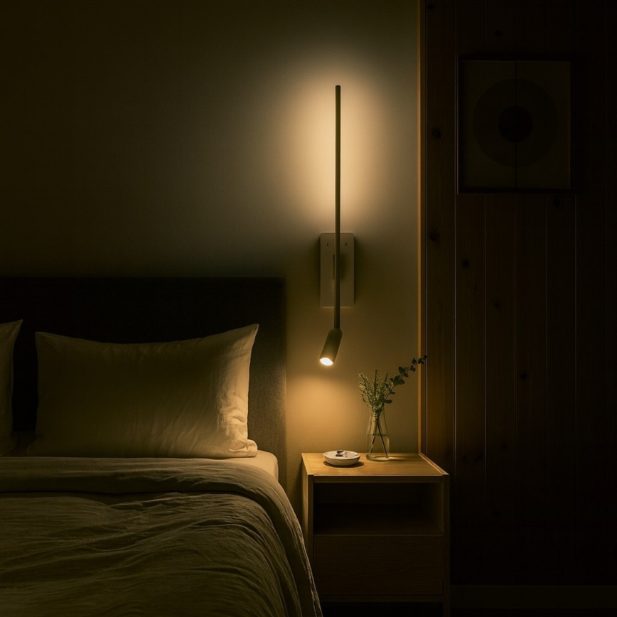 LED-Wandleuchte TORCH LED/6W/230V + LED/3W weiß