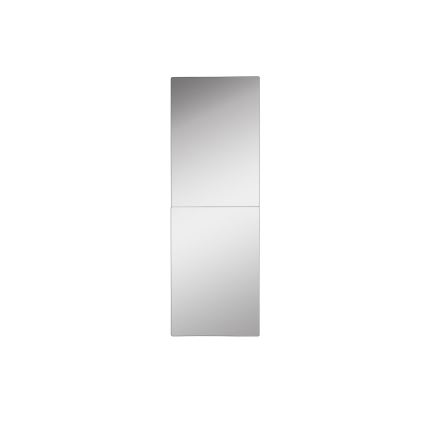 LED Wandleuchte mit Spiegel und Hintergrundbeleuchtung RECTANGULAR 80x20 cm Weiß
