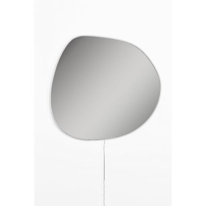LED-Wandspiegel mit Hintergrundbeleuchtung PIAGO 46x60 cm weiß