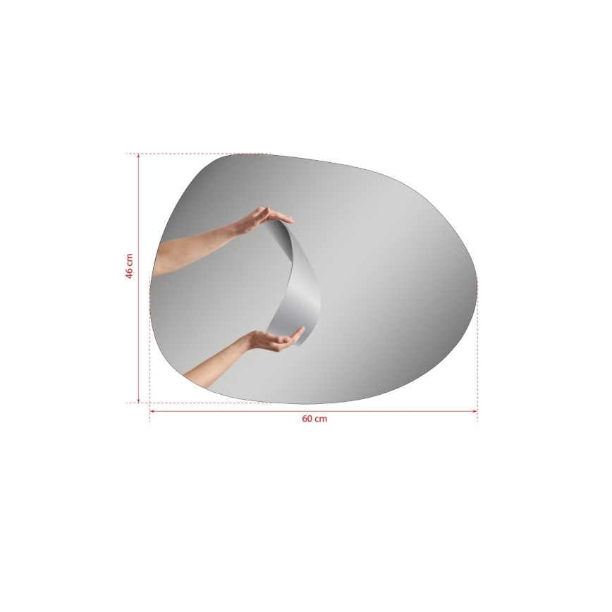 LED-Wandspiegel mit Hintergrundbeleuchtung PIAGO 46x60 cm weiß