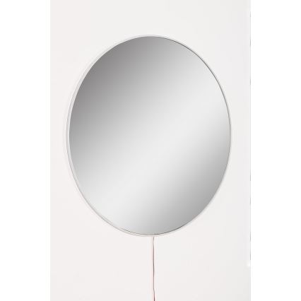 LED-Wandspiegel mit Hintergrundbeleuchtung ROUND d 60 cm weiß