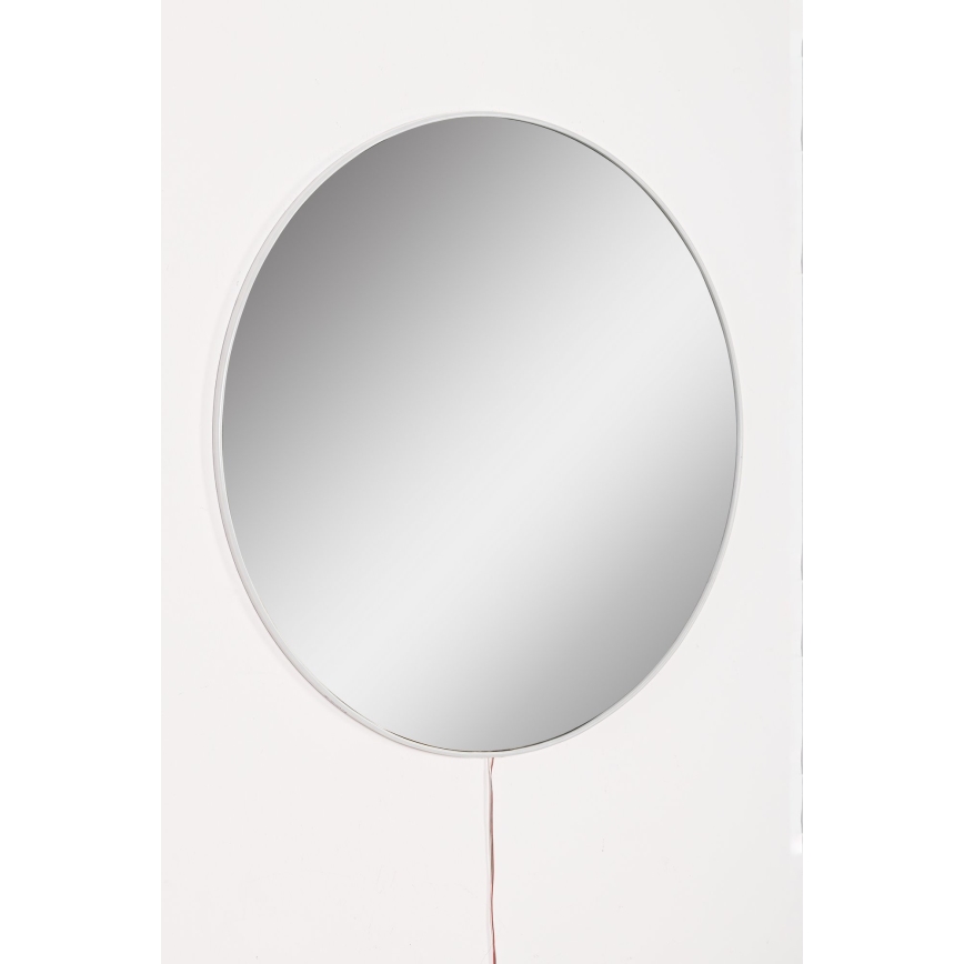 LED-Wandspiegel mit Hintergrundbeleuchtung ROUND d 60 cm weiß
