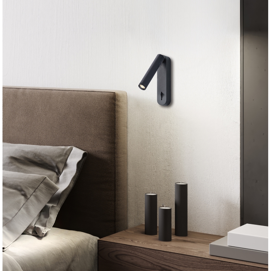LED-Wandspot ABRIEL LED/6W/230V, schwarz