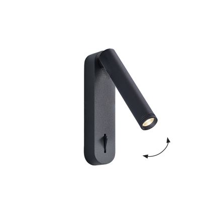 LED-Wandspot ABRIEL LED/6W/230V, schwarz