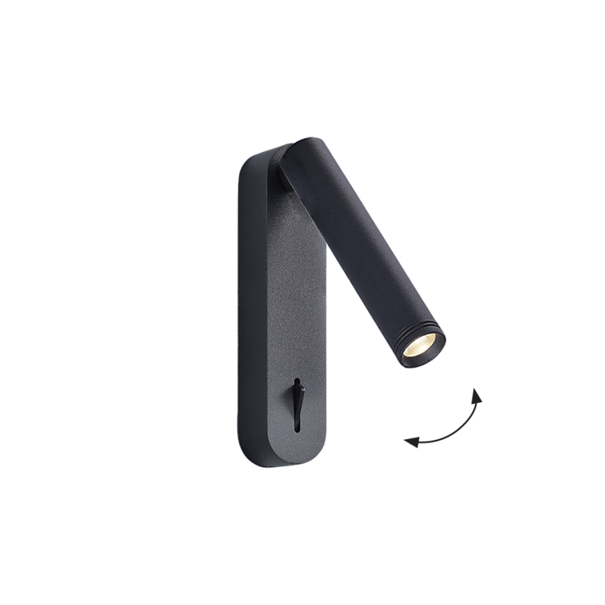 LED-Wandspot ABRIEL LED/6W/230V, schwarz