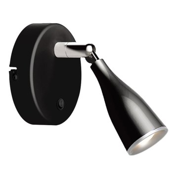 LED Wandspot LED/4,5W/230V 3000K schwarz