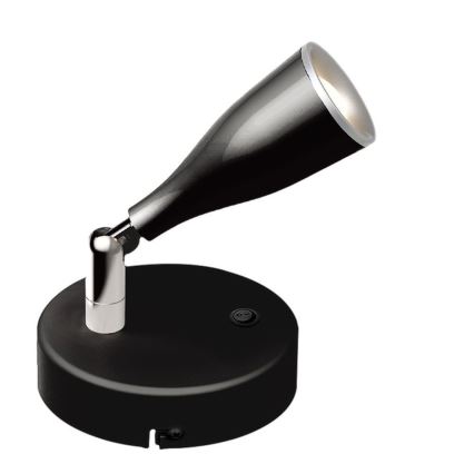 LED Wandleuchte mit Schalter LED/4,5W/230V 3000K Schwarz