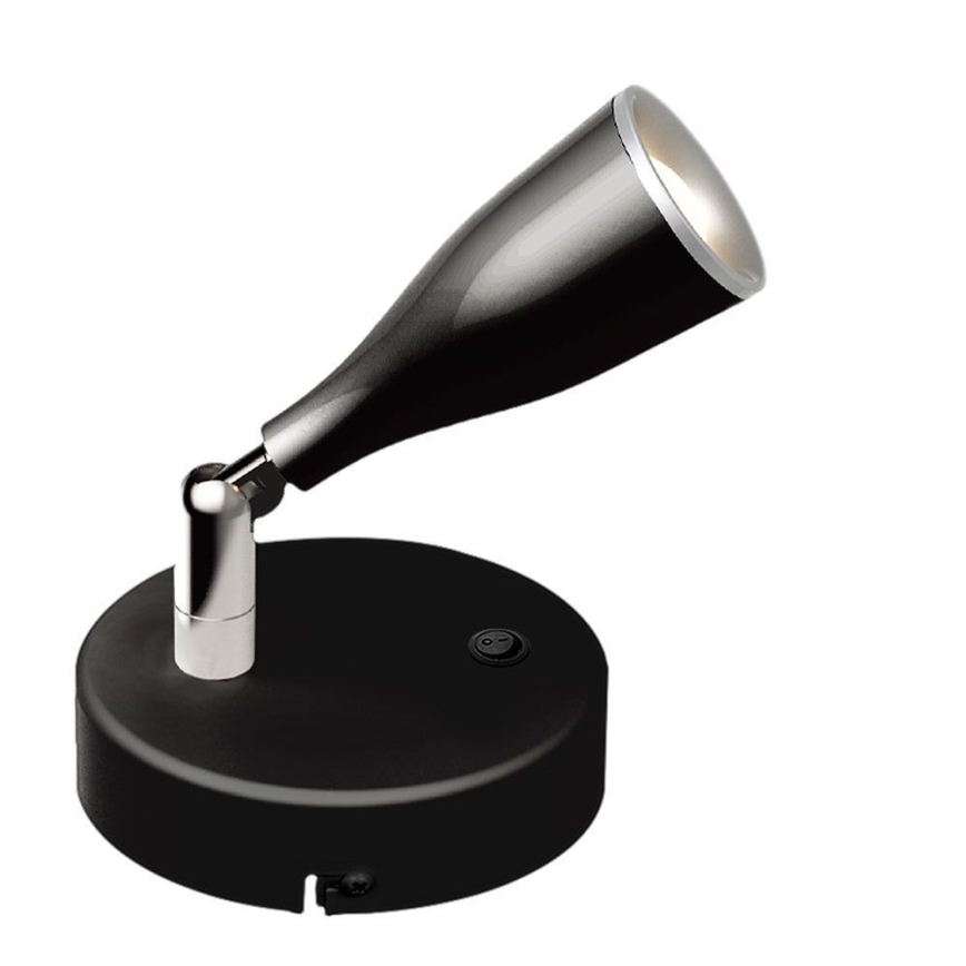 LED Wandleuchte mit Schalter LED/4,5W/230V 3000K Schwarz