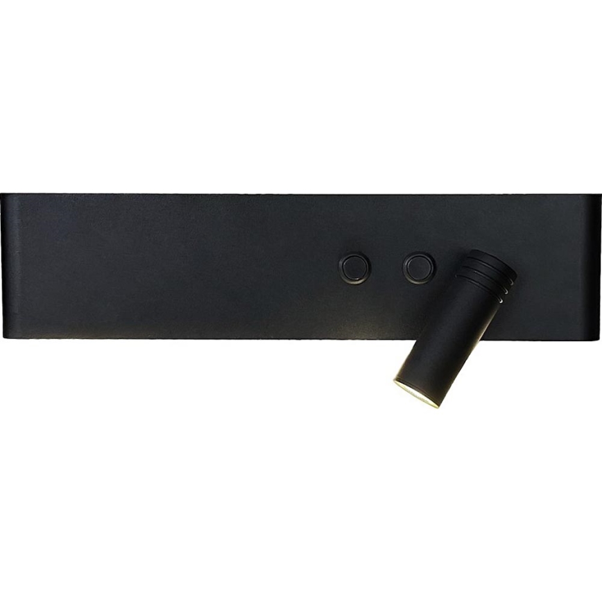 LED-Wandspot RESORT LED/10W/230V + LED/3W schwarz rechts