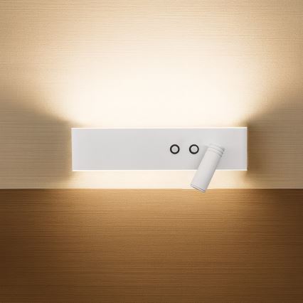 LED-Wandspot RESORT LED/10W/230V + LED/3W weiß, rechts