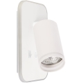 LED-Wandstrahler PIPE 1x GU10/10W/230V + LED/6W, weiß