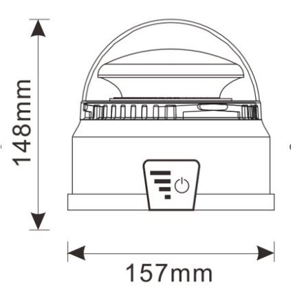 LED-Warnleuchte LED/12-24V IP65 + Fernbedienung