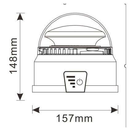 LED-Warnleuchte LED/12-24V IP65