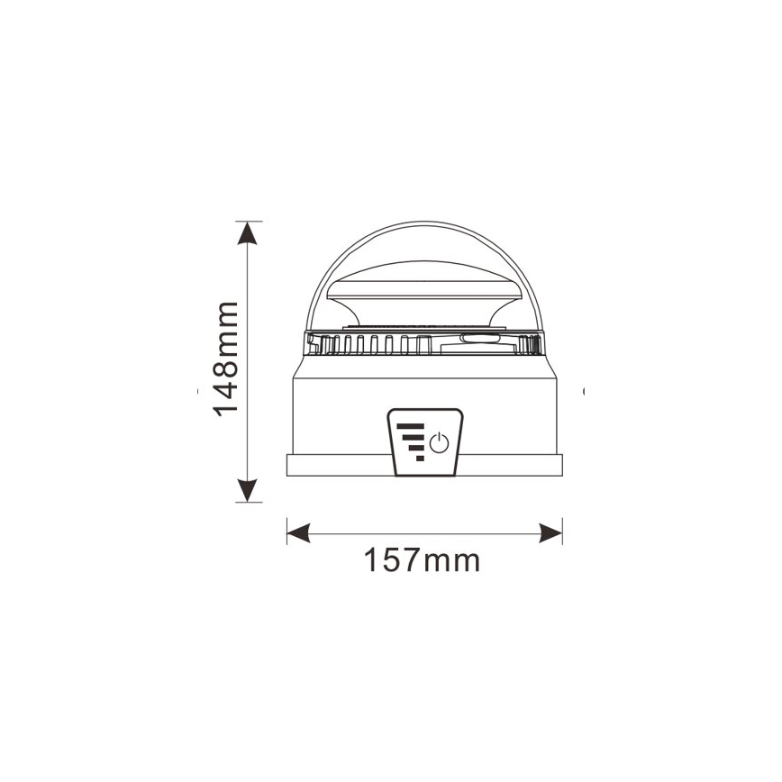 LED Warnblinkleuchte LED/12-24V IP65 + Fernbedienung