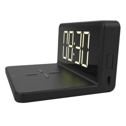 LED-Wecker mit Wireless-Ladegerät LED/10W/230V