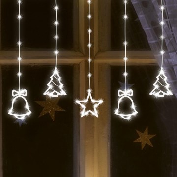 LED Weihnachskette für Außen 186xLED 7m IP44 kaltweiß