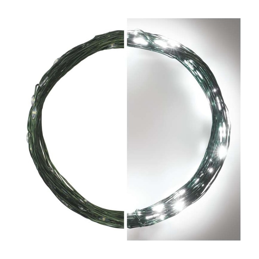 LED-Weihnachts-Außenlichterkette 75xLED/12,5m IP44 kaltweiß