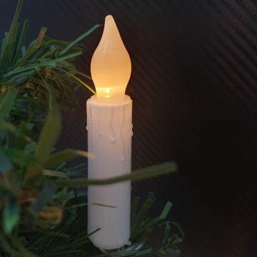 LED-Weihnachts-Dekolichterkette 10xLED/2xAA 1,65 m warmweiß Kerzen