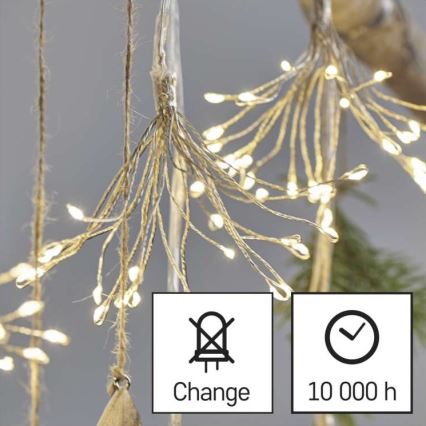 LED Weihnachts-Lichterkette 150xLED/5,35m warmweiß