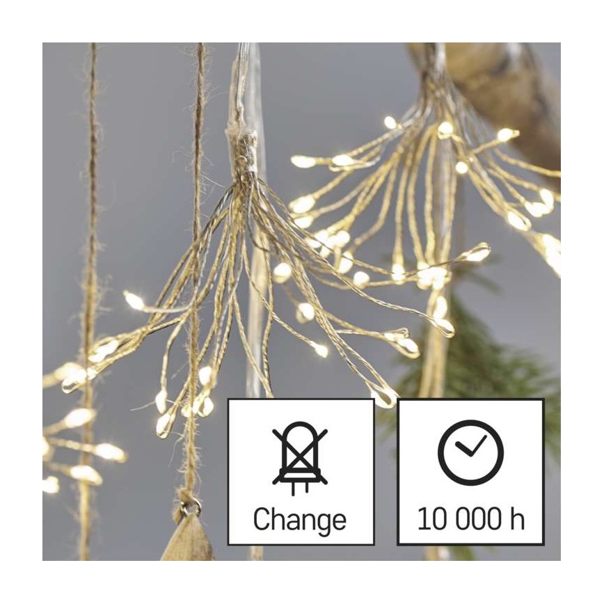 LED Weihnachts-Lichterkette 150xLED/5,35m warmweiß