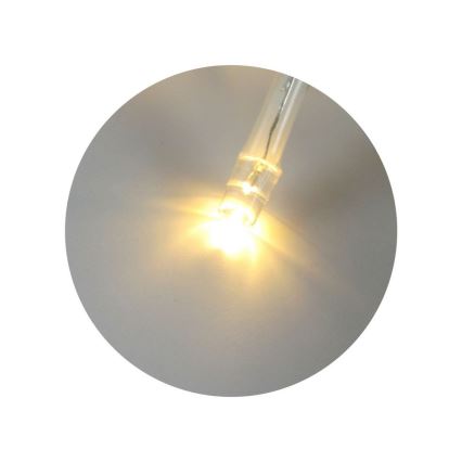 LED-Weihnachts-Lichterkette 20xLED/2 Funktionen 2,4m warmweiß