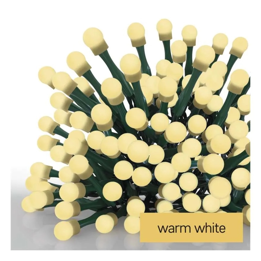 LED-Weihnachts-Lichterkette 300xLED/230V/8 Funktionen 35m IP44 warmweiß