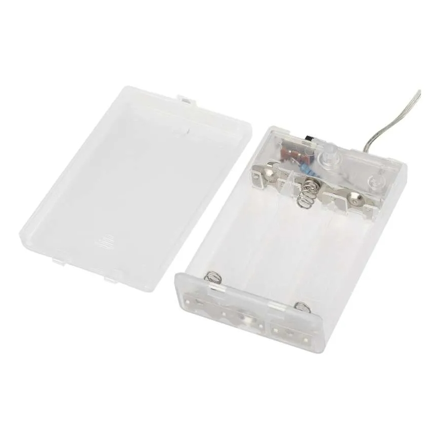 LED-Weihnachts-Lichterkette 40xLED/3xAA 1,5 m warmweiß
