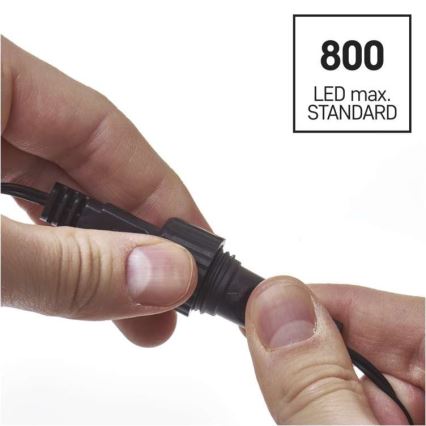LED Weihnachts-Lichterkette für den Außenbereich 100xLED/15m IP44 warmweiß