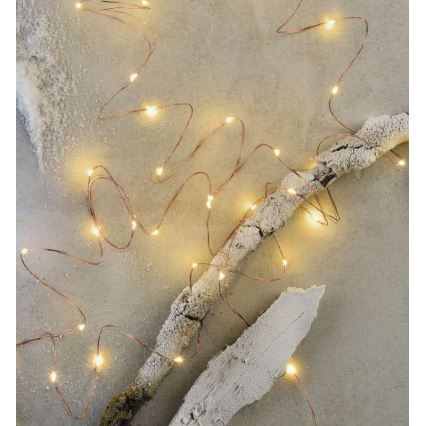 LED Weihnachts-Lichterkette für den Außenbereich 100xLED/15m IP44 warmweiß