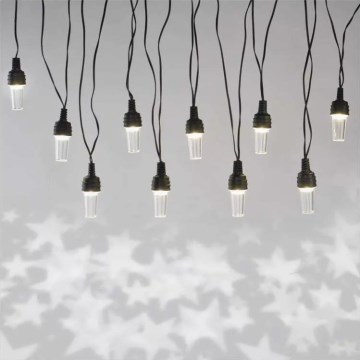 LED Weihnachts-Lichterkette für den Außenbereich 10xLED/9,5 m IP44 kaltweiß