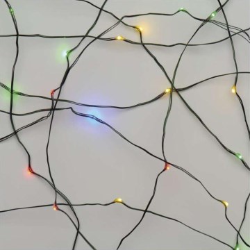 LED-Weihnachts-Lichterkette für den Außenbereich 75xLED/12,5m IP44 mehrfarbig